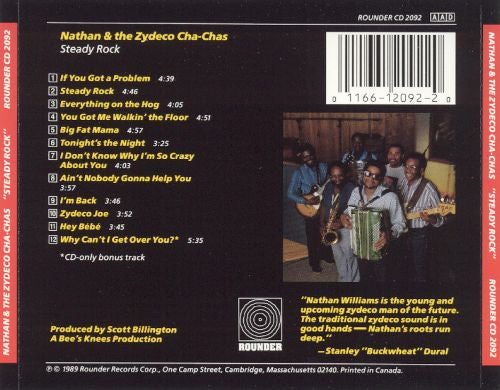 Nathan & The Zydeco Cha Chas : Steady Rock (CD, Album)