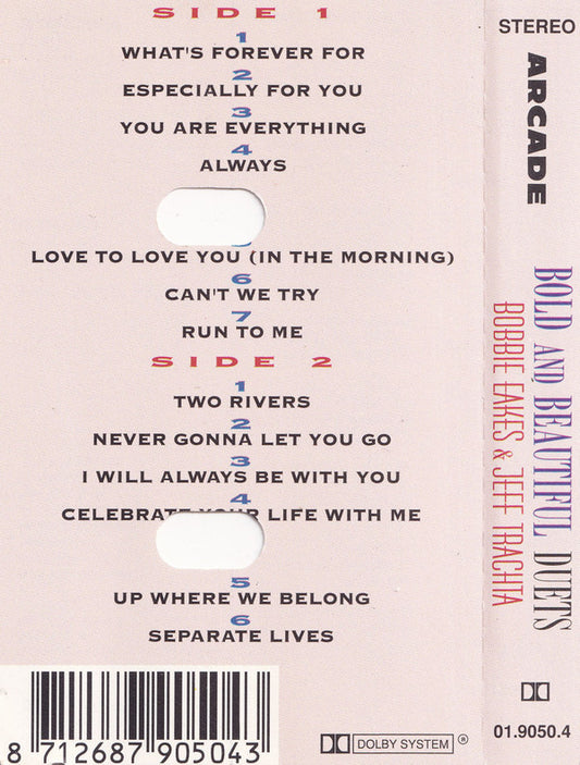 Bobbie Eakes & Jeff Trachta : Bold And Beautiful Duets (Cass, Album, Dol)