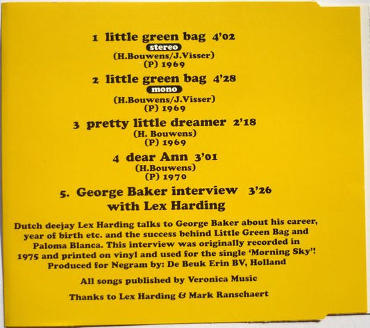 George Baker Selection : Little Green Bag (CD, Single, RE)