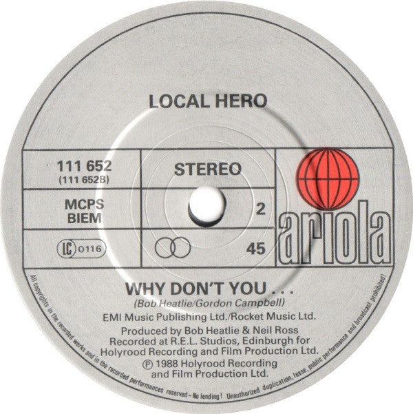 Local Hero (2) : Daydream Believer (7")