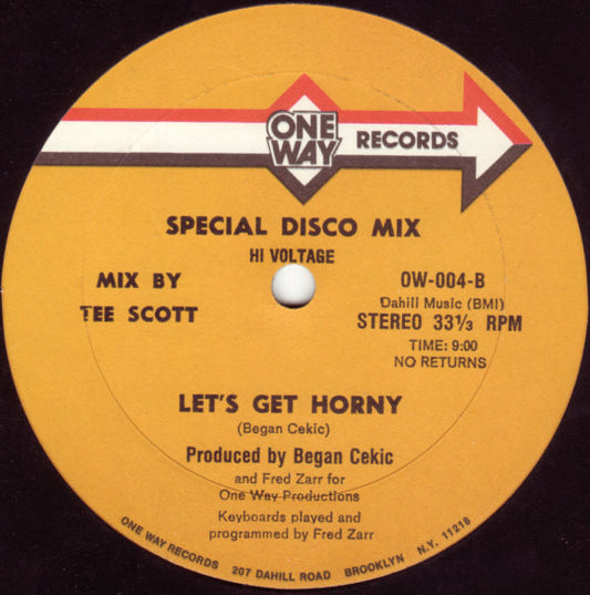 Hi Voltage : Somewhere Beyond / Let's Get Horny (12")