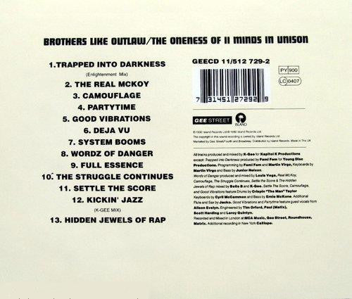 Brothers Like Outlaw : The Oneness Of II Minds In Unison (CD, Album)
