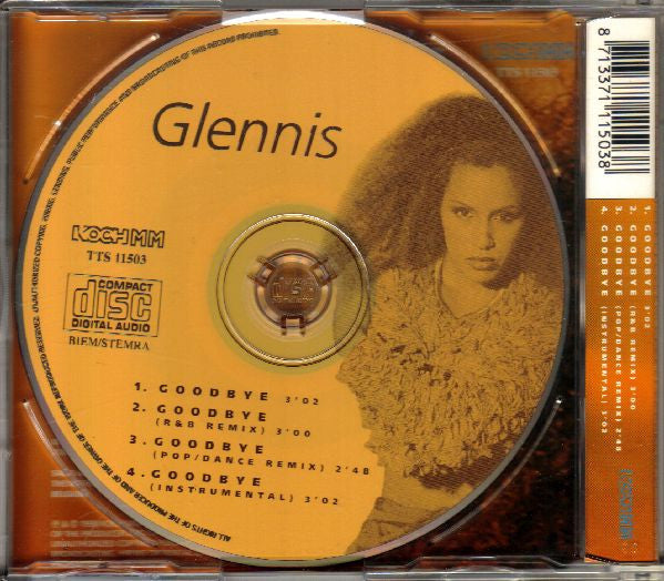Glennis Grace : Goodbye (CD, Single, Lig)