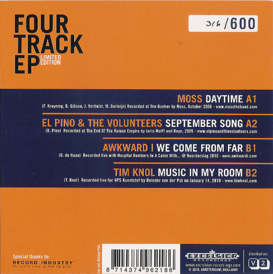 Various : Four Track EP (7", EP, Ltd, Num, Whi)
