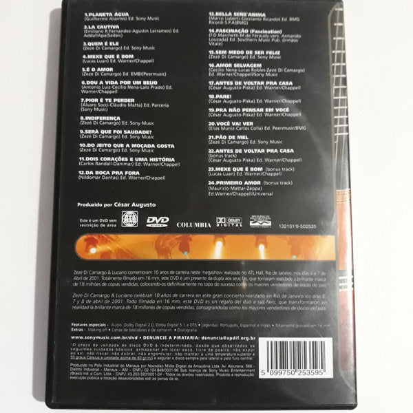 Zezé Di Camargo & Luciano : Ao Vivo (DVD-V, Album)