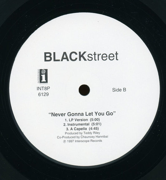 BLACKstreet : Don't Leave Me / Never Gonna Let You Go (12", Promo)