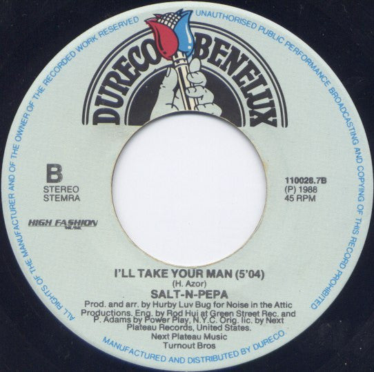 Salt 'N' Pepa : Push It (Remix) (7", Single)