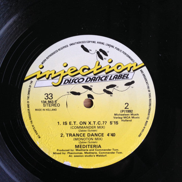 Mediteria : Is E.T. On X.T.C.? (12")