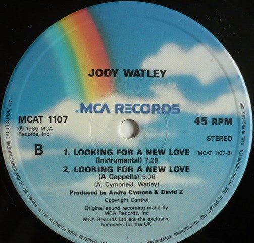 Jody Watley : Looking For A New Love (12")