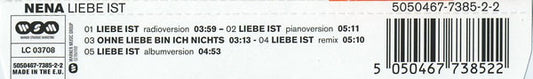 Nena (20) : Liebe Ist (CD, Maxi)