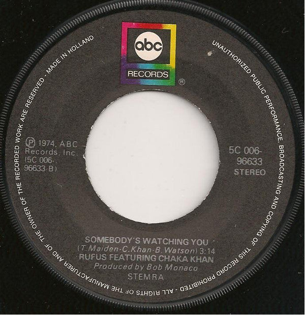 Rufus & Chaka Khan : Please Pardon Me (You Remind Me Of A Friend) (7", Single)