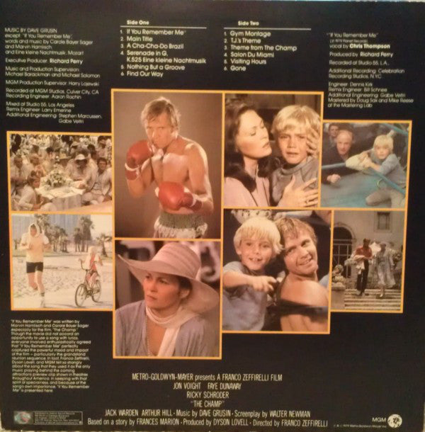 Dave Grusin : The Champ Original Motion Picture Soundtrack (LP, Album)