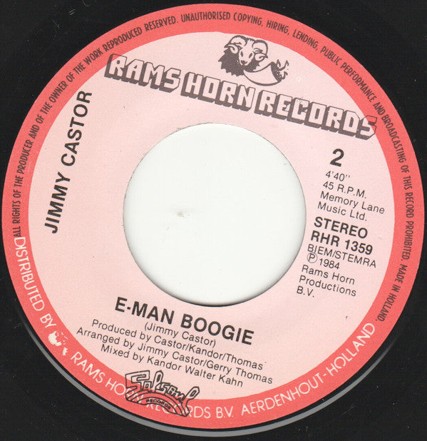Jimmy Castor : Amazon (7", Single)