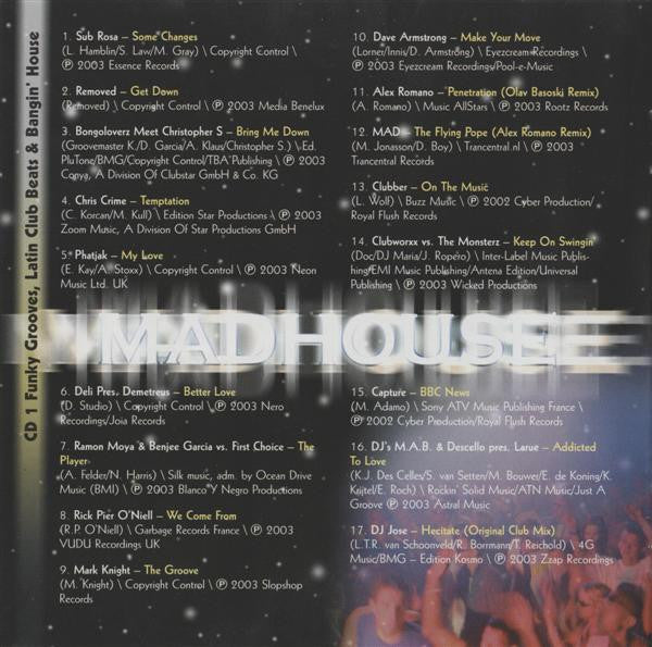 DJ Jean : Madhouse (2xCD, Comp, Mixed)