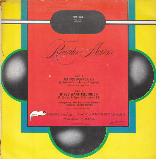 Renata Moreno : Dadoo Ron Ron (7")