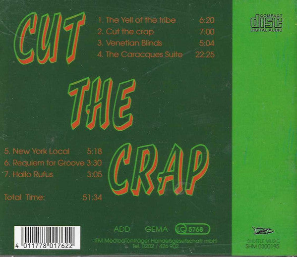 Advanced Warning : Cut The Crap (CD, Album)