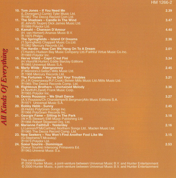 Various : All Kinds Of Everything (CD, Comp)