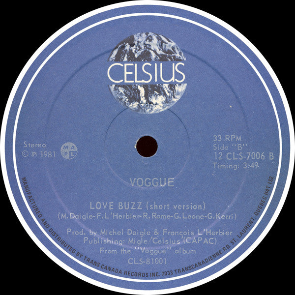Voggue : Love Buzz (12")