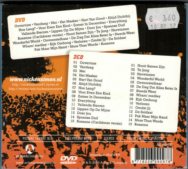 Nick & Simon : Overal (Ahoy’ 2009) (2xCD, Album + DVD-V)
