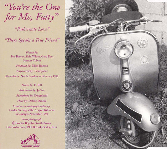 Morrissey : You're The One For Me, Fatty (CD, Single)