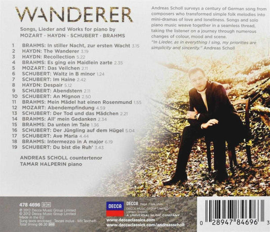 Andreas Scholl, Tamar Halperin : Wanderer (CD, Album)