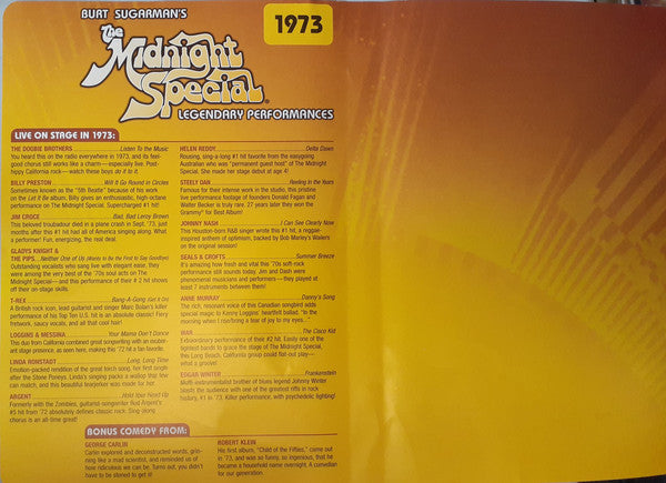 Various : Burt Sugarman's The Midnight Special: 1973 (DVD-V, RM, NTSC, Dol)