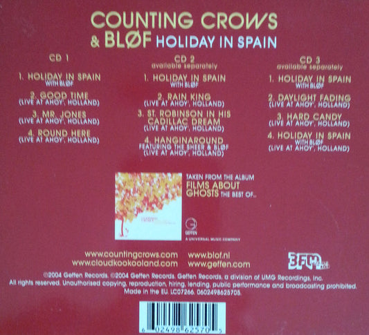Counting Crows & Bløf : Holiday In Spain (CD, Maxi, CD1)