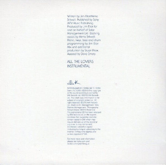 Kylie Minogue : All The Lovers (CD, Single, Promo)