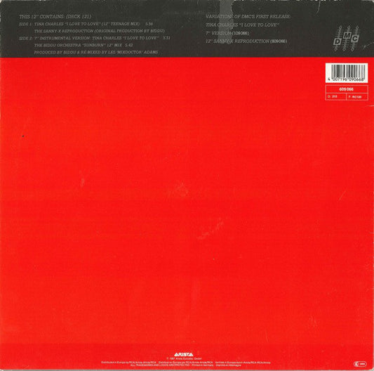 Tina Charles : I Love To Love (Original Re>Production By Sanny-X) (12", Maxi)