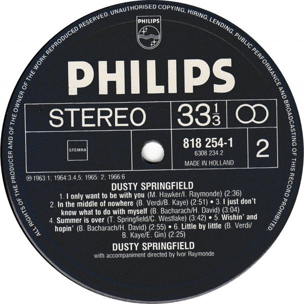Dusty Springfield : Dusty Springfield (LP, Comp)