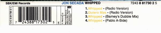 Jon Secada : Whipped (CD, Single)