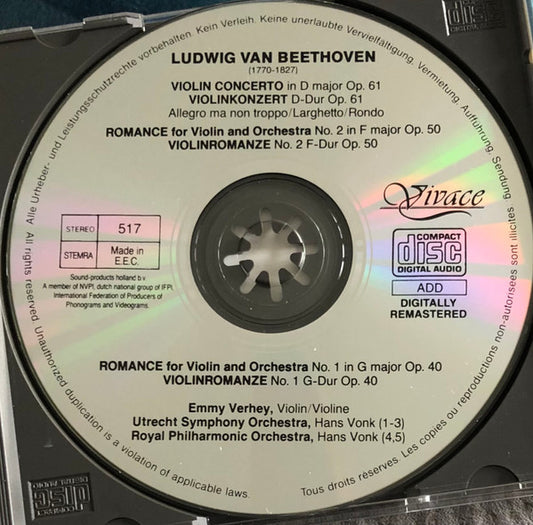 Ludwig van Beethoven : Violinkonzert (CD, Album)