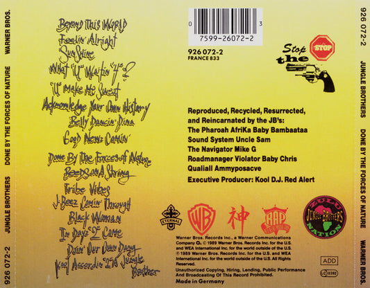 Jungle Brothers : Done By The Forces Of Nature (CD, Album)
