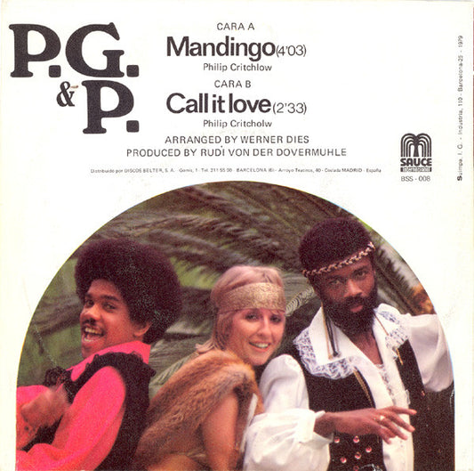 P.G. And P. : Mandingo / Call It Love (7")
