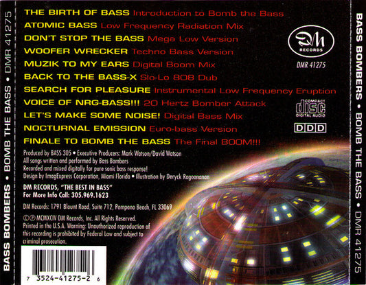 Bass Bombers : Bomb The Bass (CD, Album)