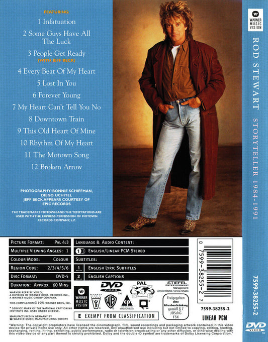 Rod Stewart : Storyteller 1984-1991 (DVD, Comp, PAL)