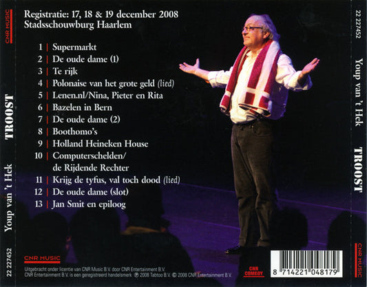 Youp van 't Hek : Oudejaars Conférence 2008 - Troost (CD, Album)