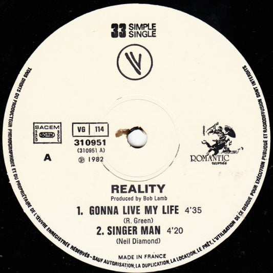 Reality (11) : Gonna Live My Life (12", Ltd)