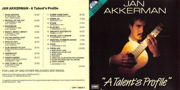 Jan Akkerman : A Talent's Profile (CD, Comp)