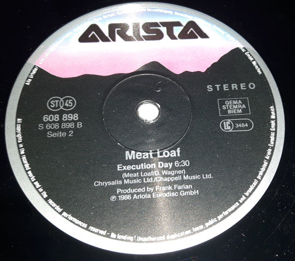 Meat Loaf : Blind Before I Stop (12", Maxi)