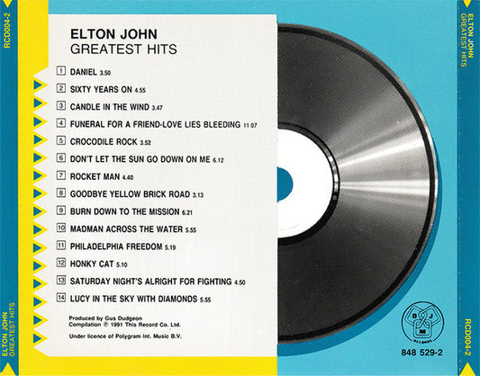 Elton John : Greatest Hits (CD, Comp)