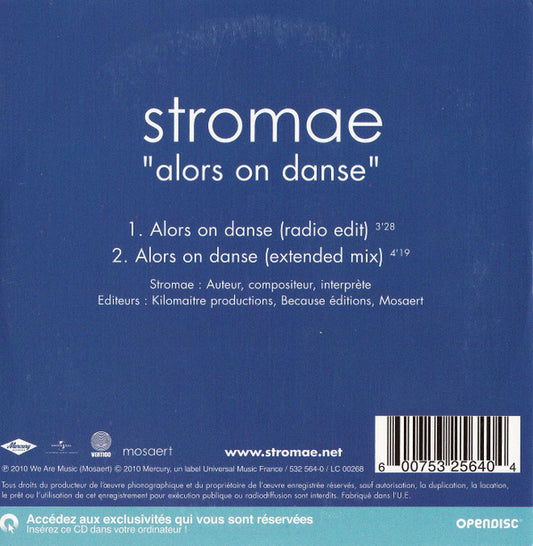 Stromae : Alors On Danse (CD, Single, Enh, Car)