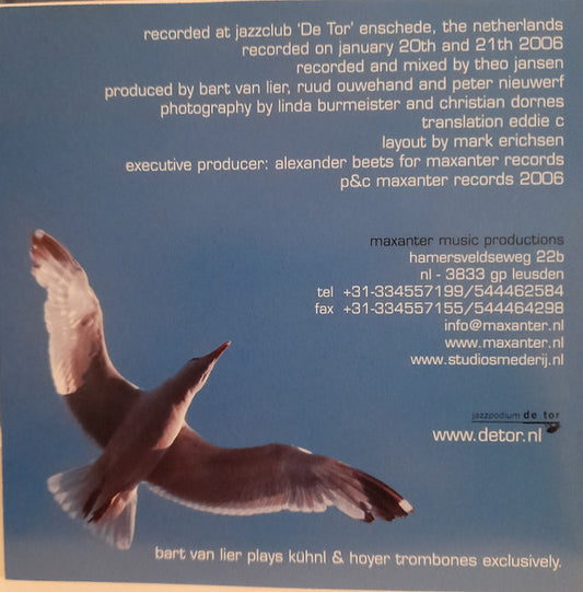 Bart van Lier, Peter Nieuwerf, Ruud Ouwehand : Live At De Tor (CD, Album)