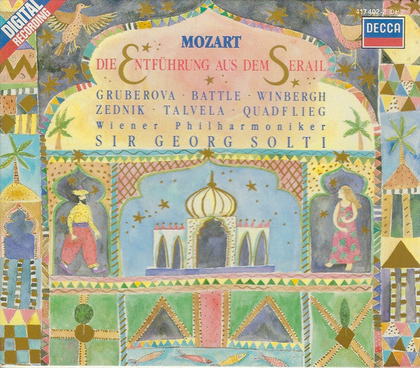 Mozart* – Edita Gruberova, Kathleen Battle, Gösta Winbergh, Heinz Zednik, Martti Talvela, Will Quadflieg, Wiener Philharmoniker, Sir Georg Solti* : Die Entführung Aus Dem Serail (2xCD, Album + Box)