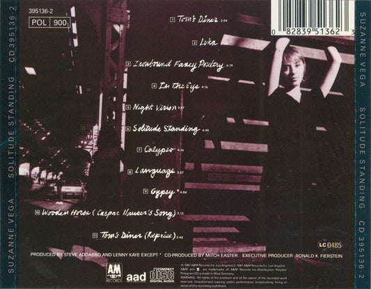 Suzanne Vega : Solitude Standing (CD, Album, PDO)