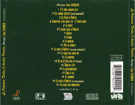 Yann Tiersen : Le Fabuleux Destin D'Amélie Poulain (CD, Album, Comp)