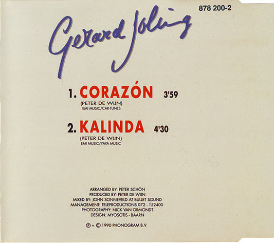 Gerard Joling : Corazón (CD, Single)