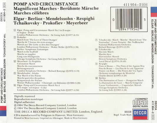 Various : Pomp & Circumstance (Magnificent Marches) (CD, Comp)