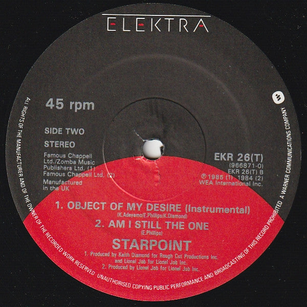Starpoint : Object Of My Desire (12")