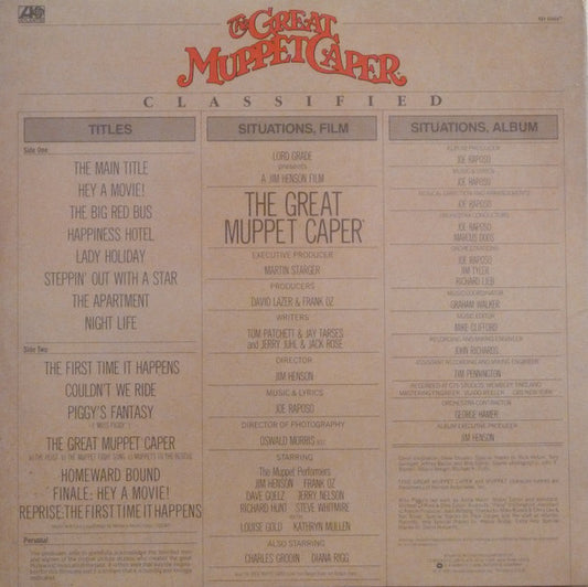 The Muppets : The Great Muppet Caper (An Original Soundtrack Recording) (LP, Album)